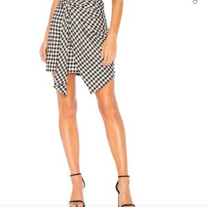 Petersyn Fiona Wrap Gingham Checked Skirt